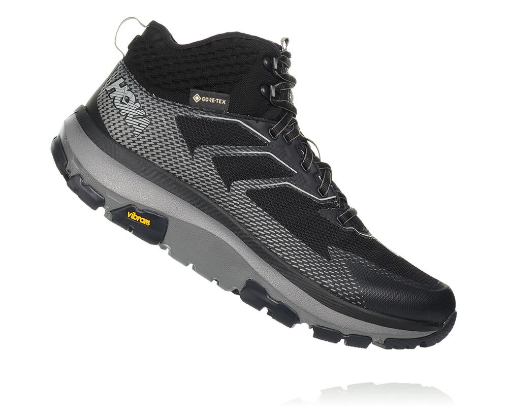 Hoka One One Toa Gore-tex Moški Pohodniški Čevlji Črna / Temno Siva SI-710498U